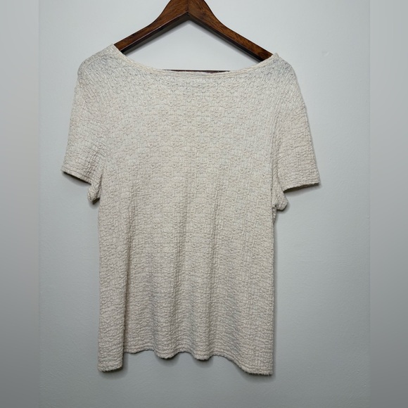 Croft & Barrow Beige Textured Knit Top - Picture 6 of 10